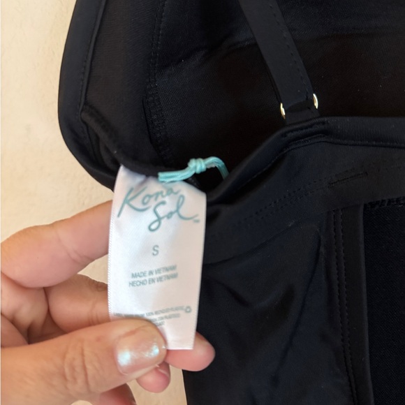 Kona Sol Black One Piece Swimsuit - Picture 8 of 8